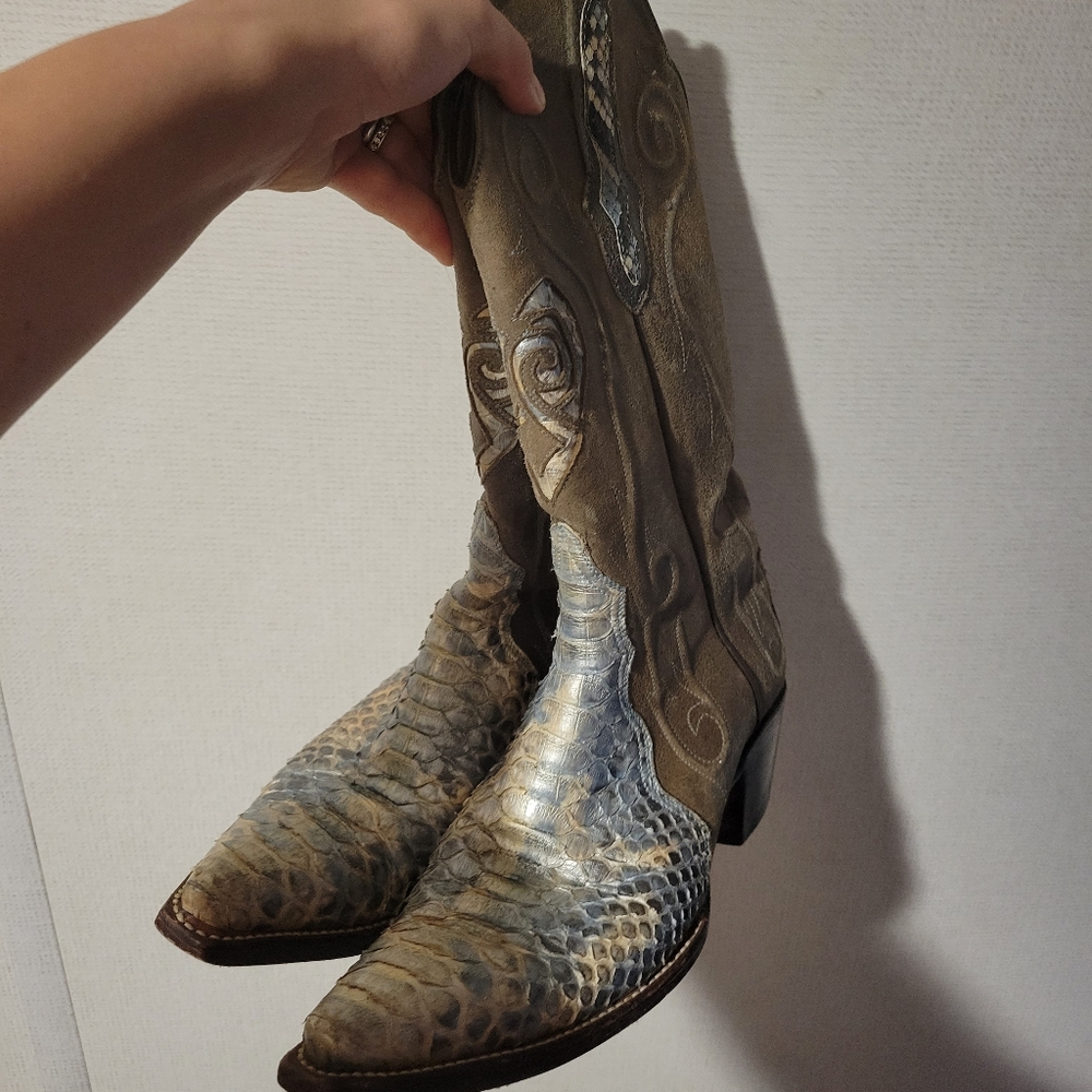 REAL snake skin boots